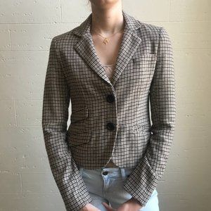 JACOB Connection Houndstooth Plaid Jacket sz S